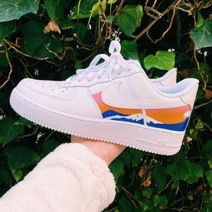Custom sunset Nike Air Force one